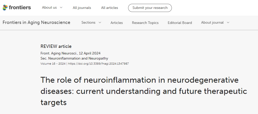 神經(jīng)炎癥在神經(jīng)退行性疾病中的作用：當(dāng)前認(rèn)識(shí)與未來(lái)治療目標(biāo)