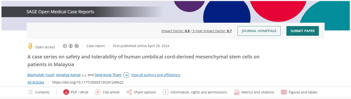 9名馬拉西亞患者接受干細(xì)胞治療，隨訪(fǎng)表示均有積極反應(yīng)，沒(méi)有任何副作用