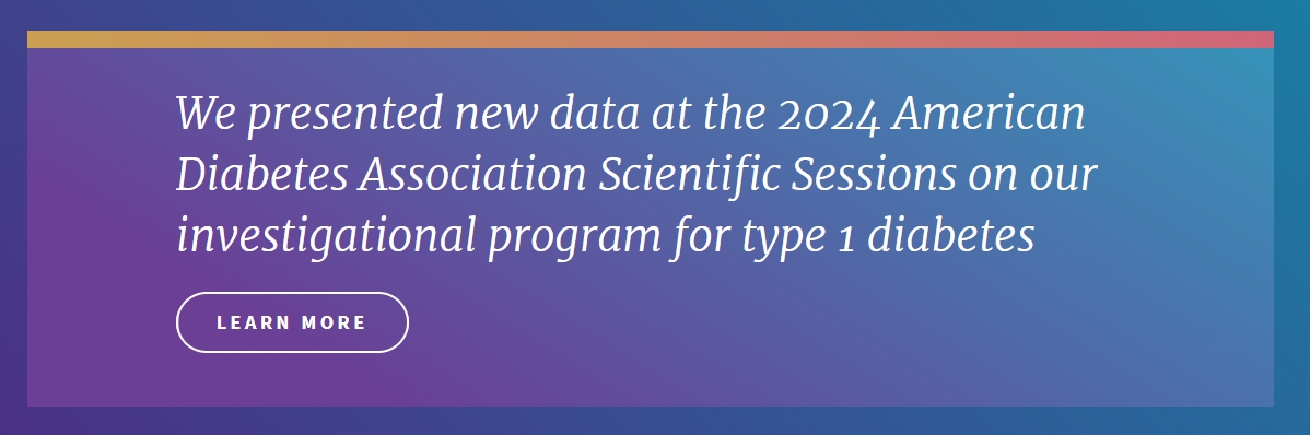 Vertex在美國糖尿病協會公布了VX-880治療1型糖尿病的1/2期研究的積極結果