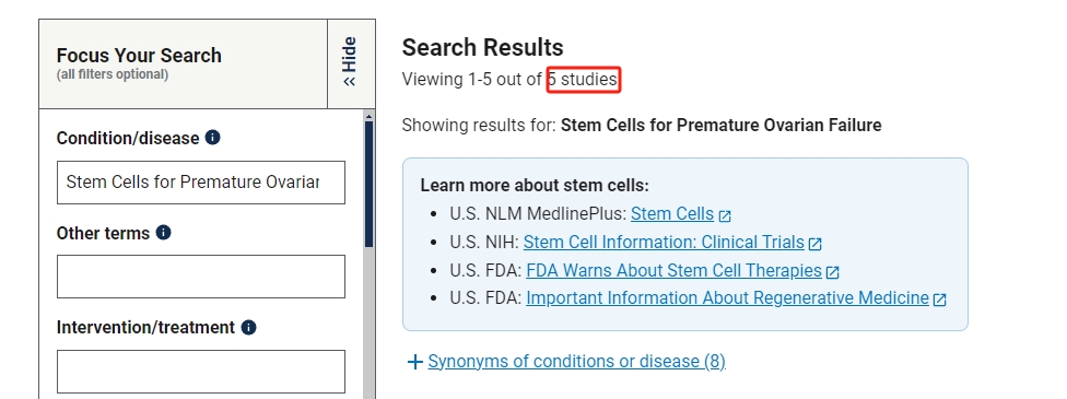 干細胞治療卵巢早衰的臨床研究進展