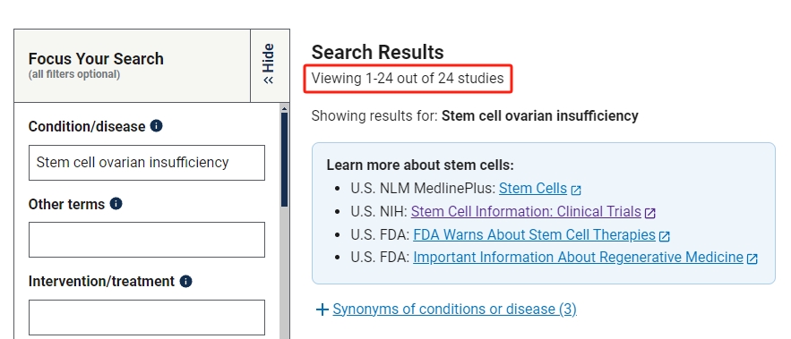 截至2024年9月3日，共計注冊了24項研究
