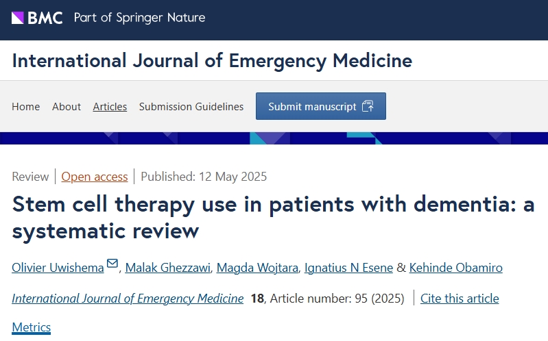 干細(xì)胞療法憑借其多種治療機(jī)制，有望為癡呆癥的新型療法鋪平道路