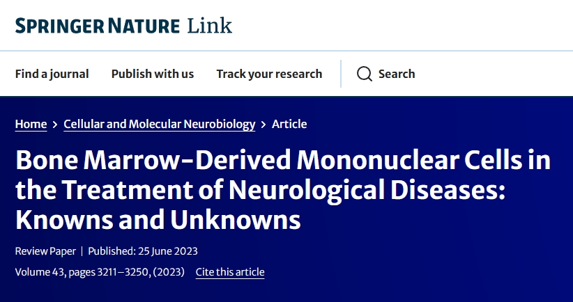 骨髓來(lái)源的單核細(xì)胞在神經(jīng)系統(tǒng)疾病治療中的應(yīng)用：已知與未知