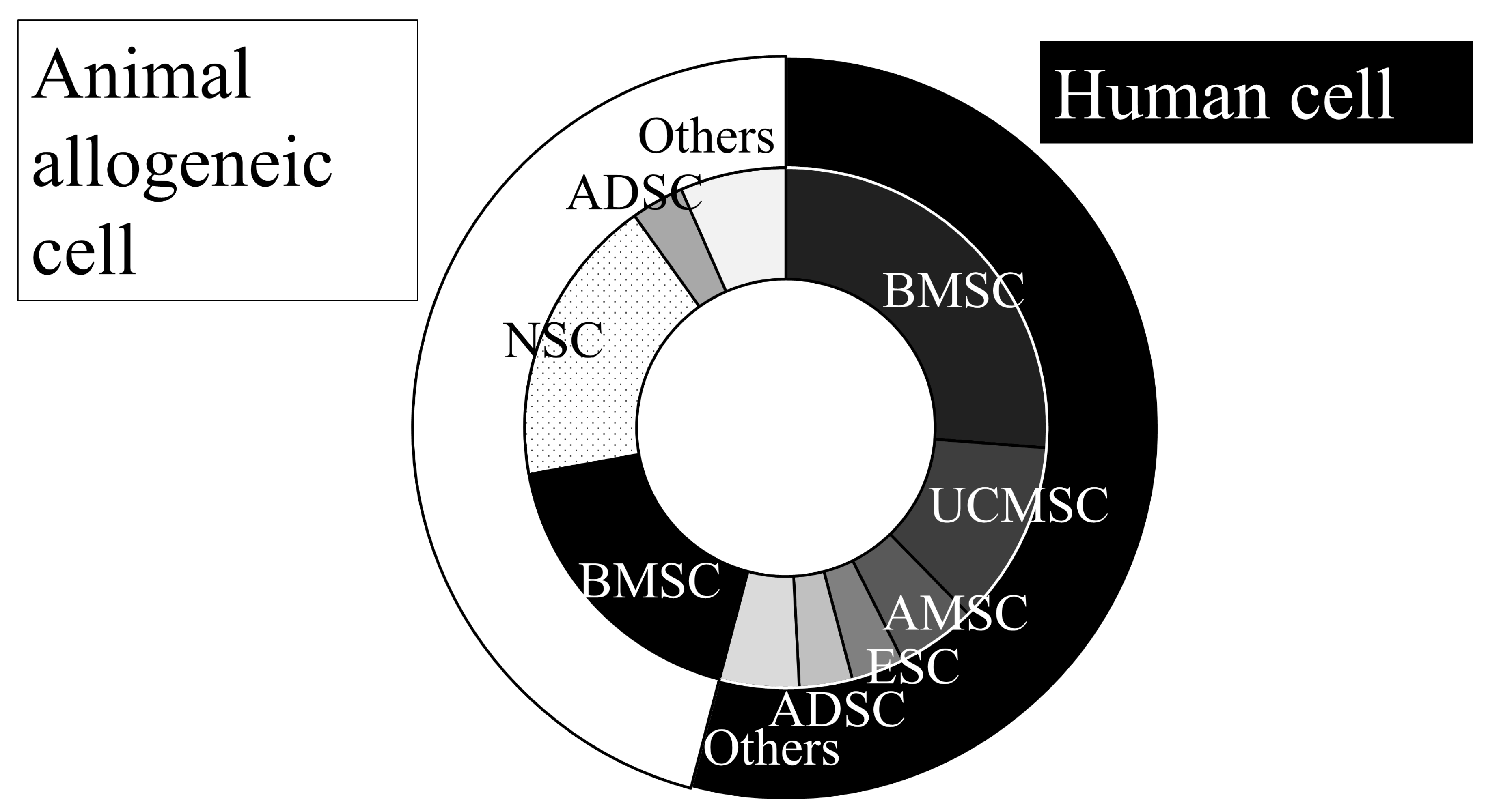 圖1：動脈內(nèi)移植動物實驗所用的細胞來源。