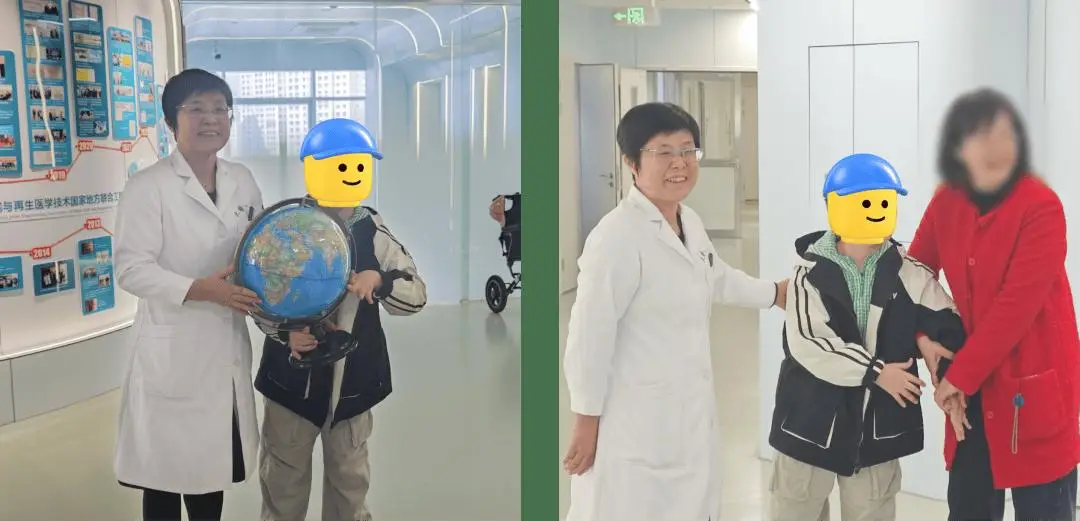 劉晶教授代表團隊向毛毛贈送了一臺AR地球儀 劉晶教授代表團隊向毛毛贈送了一臺AR地球儀