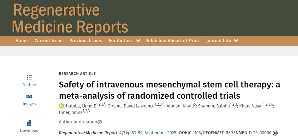 靜脈間充質干細胞治療的安全性:隨機對照試驗的薈萃分析 靜脈間充質干細胞治療的安全性:隨機對照試驗的薈萃分析